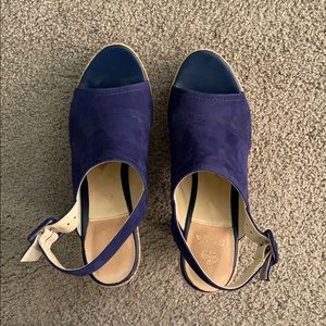 Peep-toe Block Heels